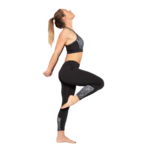 Brassière de sport à empiècements imprimés respirante femme Higher State Noir Blanc V2 (3)