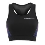 Brassière de sport à empiècements imprimés respirante femme Higher State Noir Violet (2)