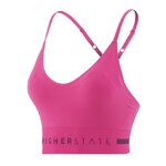 Brassière de sport à faible maintien, allégée en coutures et à bretelles réglables Rose Violet (1)
