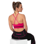 Brassière de sport à faible maintien, allégée en coutures et à bretelles réglables Rose Violet (2)