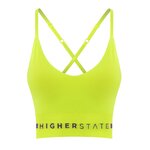 Brassière de sport à faible maintien, allégée en coutures et à bretelles réglables Jaune fluo (2)
