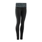Collant de sport femme à empiècements imprimés Higher State Noir Blanc (1)