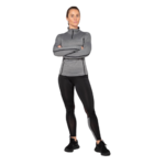 Collant de running femme respirant à empiècements Higher State Noir Gris (3)