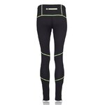 Collant de running femme 1-4 zip léger et respirant Higher State Noir Jaune (3)