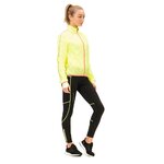 Collant de running femme 1-4 zip léger et respirant Higher State Noir Jaune (2)