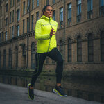 Collant de running femme 1-4 zip léger et respirant Higher State Noir Jaune (6)