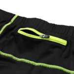 Collant de running femme 1-4 zip léger et respirant Higher State Noir Jaune (1)