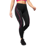 Collant de running femme 1-4 zip léger et respirant Higher State Noir Rose (1)