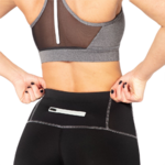 Collant de running femme 1-4 zip léger et respirant Higher State Noir Gris (2)