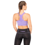 Collant de running femme 1-4 zip léger et respirant Higher State Noir Violet (2)