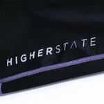Collant de running femme 1-4 zip léger et respirant Higher State Noir Violet (4)
