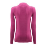 Tee-shirt à manches longues de sport 1-4 zip respirant et proche du corps femme Higher State Rose (3)