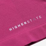 Tee-shirt à manches longues de sport 1-4 zip respirant et proche du corps femme Higher State Rose (4)