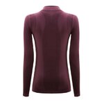 Tee-shirt à manches longues de sport 1-4 zip respirant et proche du corps femme Higher State Violet mûre (3)