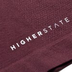 Tee-shirt à manches longues de sport 1-4 zip respirant et proche du corps femme Higher State Violet mûre (4)