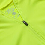Tee-shirt à manches longues de sport 1-4 zip respirant et proche du corps femme Higher State Jaune fluo (5)