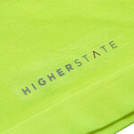 Tee-shirt à manches longues de sport 1-4 zip respirant et proche du corps femme Higher State Jaune fluo (4)