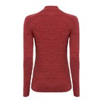 Tee-shirt à manches longues de sport 1-4 zip respirant femme Higher State rouge (3)