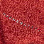 Tee-shirt à manches longues de sport 1-4 zip respirant femme Higher State rouge (4)