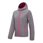 Doudoune à capuche de sport isolante zippée femme Higher State Gris Rose (1)