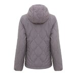 Doudoune à capuche de sport isolante zippée femme Higher State Gris Rose (3)