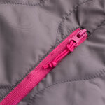 Doudoune à capuche de sport isolante zippée femme Higher State Gris Rose (4)
