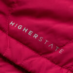 Doudoune à capuche de sport isolante zippée femme Higher State Rose Corail (5)