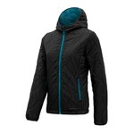 Doudoune à capuche de sport isolante zippée femme Higher State Noir Bleu (1)