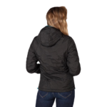 Doudoune à capuche de sport isolante zippée femme Higher State Noir Bleu (2)