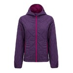 Doudoune à capuche de sport isolante zippée femme Higher State Violet Rose (2)
