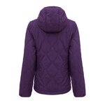Doudoune à capuche de sport isolante zippée femme Higher State Violet Rose (3)
