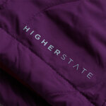 Doudoune à capuche de sport isolante zippée femme Higher State Violet Rose (5)