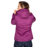 Doudoune à capuche de sport isolante zippée femme Higher State Violet Rose (2)
