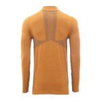 Tee-shirt de sport à manches longues 1-4 zip respirant homme Higher State Orange Moutarde (4)