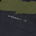 Tee-shirt de sport à manches longues 1-4 zip respirant homme Higher State Gris vert (6)