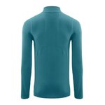 Tee-shirt de sport à manches longues 1-4 zip respirant homme Higher State Bleu Cyan (3)