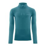 Tee-shirt de sport à manches longues 1-4 zip respirant homme Higher State Bleu Cyan (2)