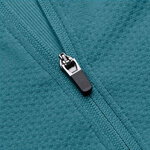 Tee-shirt de sport à manches longues 1-4 zip respirant homme Higher State Bleu Cyan (4)