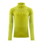 Tee-shirt de sport à manches longues 1-4 zip respirant homme Higher State Lime (3)