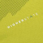 Tee-shirt de sport à manches longues 1-4 zip respirant homme Higher State Lime (6)
