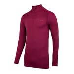 Tee-shirt de sport à manches longues 1-4 zip respirant homme Higher State Violet vin (1)