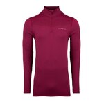 Tee-shirt de sport à manches longues 1-4 zip respirant homme Higher State Violet vin (3)