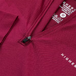 Tee-shirt de sport à manches longues 1-4 zip respirant homme Higher State Violet vin (5)