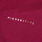 Tee-shirt de sport à manches longues 1-4 zip respirant homme Higher State Violet vin (4)