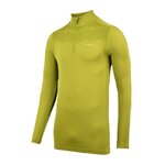 Tee-shirt de sport à manches longues 1-4 zip respirant homme Higher State Vert (1)