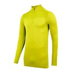 Tee-shirt de sport à manches longues 1-4 zip respirant homme Higher State Jaune fluo (3)