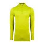 Tee-shirt de sport à manches longues 1-4 zip respirant homme Higher State Jaune fluo (5)