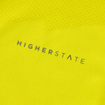 Tee-shirt de sport à manches longues 1-4 zip respirant homme Higher State Jaune fluo (6)