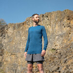 Tee-shirt de sport à manches longues léger et respirant homme Higher State Bleu (2)
