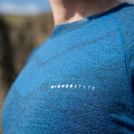 Tee-shirt de sport à manches longues léger et respirant homme Higher State Bleu (5)